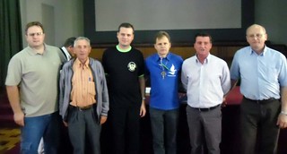 Padres da Arquidiocese presentes no encontro.