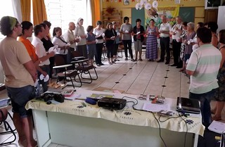 Animadores paroquiais de Caritas, doadores, gestores, beneficiarios e representantes de entidades parceiras participaram do encontro.