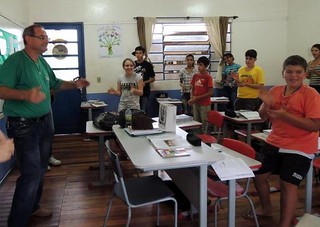 Trabalho nas escolas realizado durante a Semana Vocacional