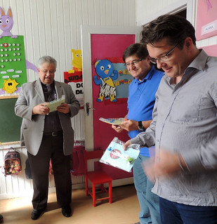Dom Altieri foi acompanhado pela nova diretoria da Leão XIII.