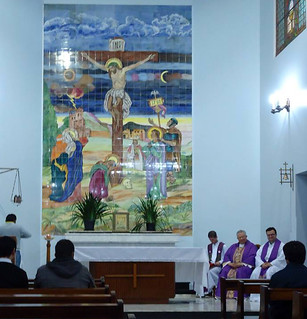 Dom Altieri celebrou a missa com os seminaristas