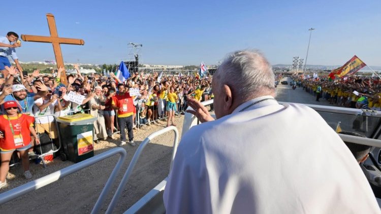 Com os jovens na Jornada Mundial da Juventude em Lisboa